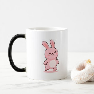 Proud Bunny Minimal Kawaii Style Magic Mug