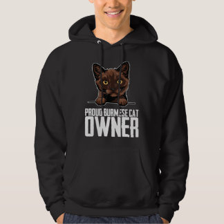Proud burmese cat owner 1 hoodie