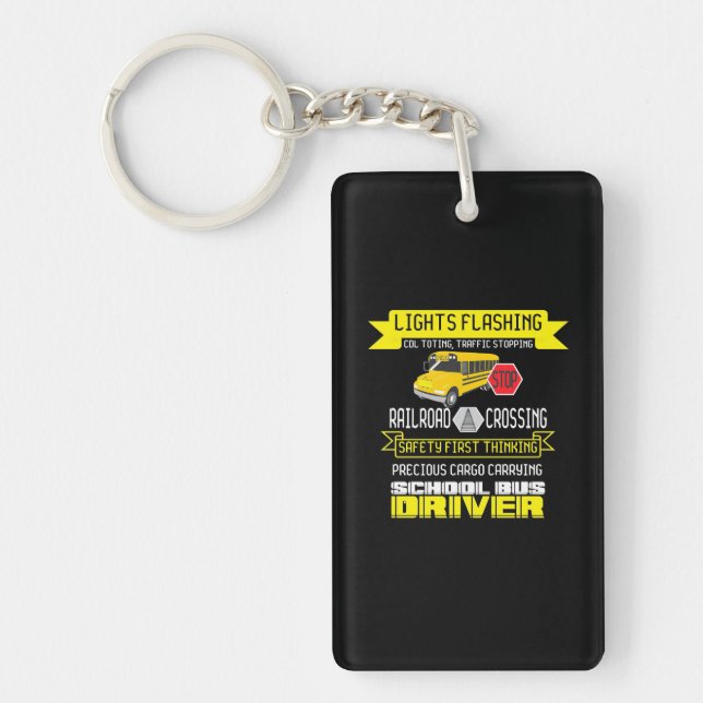 Proud Bus Driver Keychain (Front)