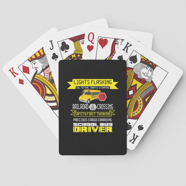 Proud Bus Driver Playing Cards (Back)