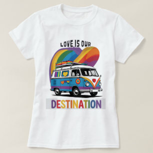 Proud Camper – Rainbow RV Pride T-Shirt