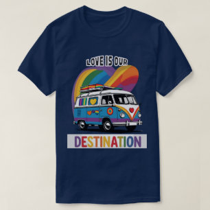 Proud Camper – Rainbow RV Pride T-Shirt