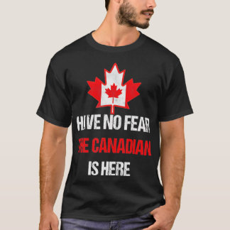 Proud Canadian Made In Canada Maple Leaf Flag  T-Shirt