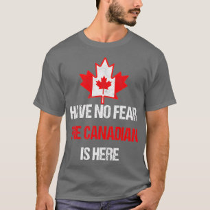 Proud Canadian Made In Canada Maple Leaf Flag T-Shirt