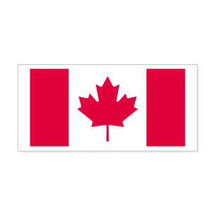 Proud Canadian Maple Leaf Flag Canada Freedom Self-inking Stamp