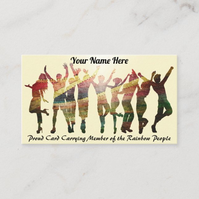 Proud Card Carrying Member of the Rainbow People (Front)