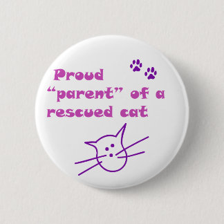 proud cat 2 inch round button