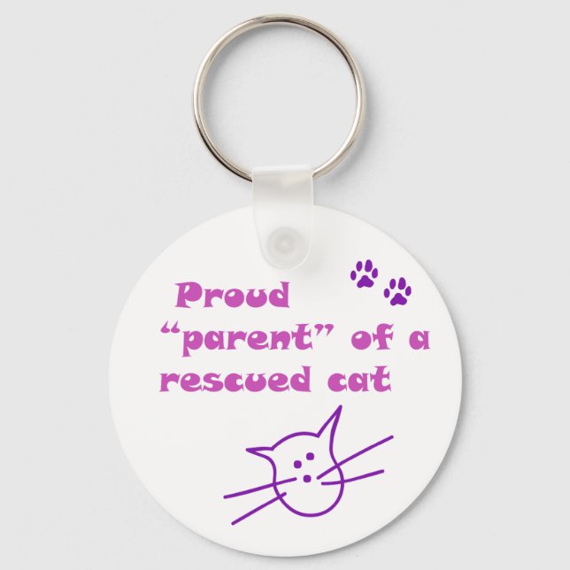 proud cat keychain (Front)