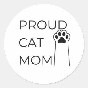 Proud Cat Mom Sticker – Cute Gift for Cat Lovers