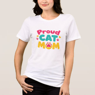 Proud Cat Mom Tri-Blend Shirt