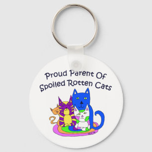 Proud Cat Parent Keychain