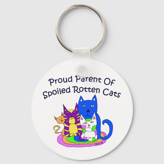 Proud Cat Parent Keychain (Front)