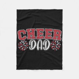Proud Cheer Dad My Favourite Cheerleader Calls Me Fleece Blanket
