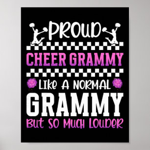 Proud Cheer Grammy Cheerleader Grammy Cheerleading Poster