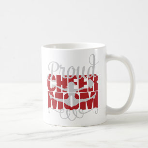 Proud Cheer Mom in Red Coffee Mug