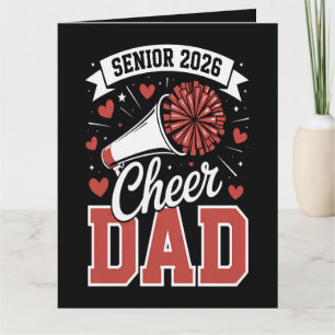 Proud Cheer Senior dad 2026 Card
