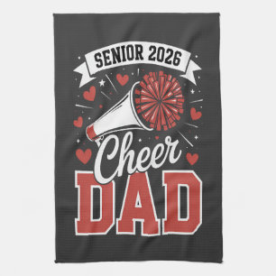 Proud Cheer Senior dad 2026 Kitchen Towel