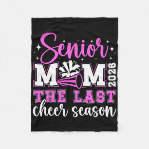 Proud Cheer Senior Mom Of A Senior Cheerleader Mom Fleece Blanket