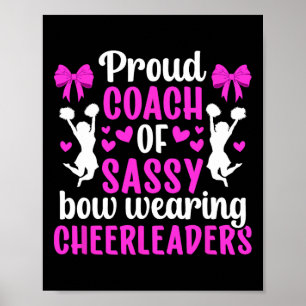 Proud Cheerleader Coach Cheer Coach Cheerleading C Poster