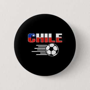 Proud Chile Soccer Lovers Jersey Pride Chilean Foo 2 Inch Round Button
