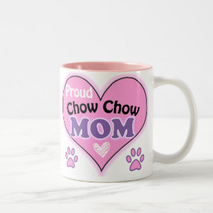 Proud Chow Chow Mom Two-Tone Coffee Mug