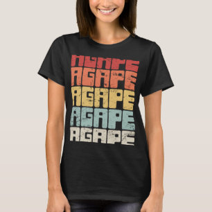 Proud Christian in Jesus  Retro Agape T-Shirt