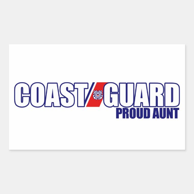 Proud Coast Guard Aunt Sticker (Front)
