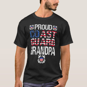 Proud Coast Guard Grandpa Tee U S Coast Guard Vete