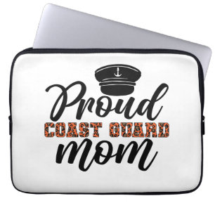 Proud Coast Guard Mom, Love for Coast Guard Laptop Sleeve