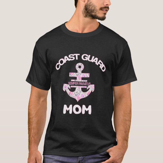 Proud Coast Guard Mom T-Shirt (Front)