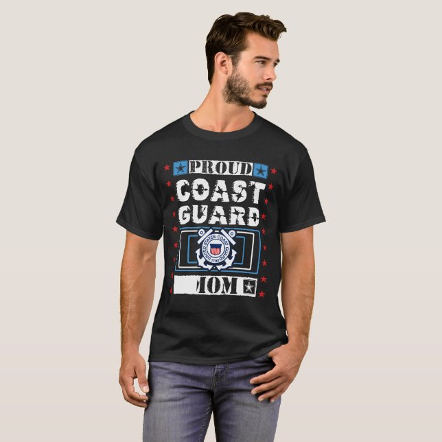 Proud Coast Guard Mom T-Shirt (Front Full)