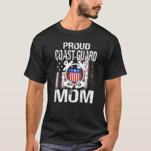 Proud Coast Guard Mom Tee U S Coast Guard Veteran