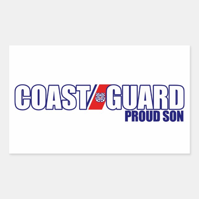 Proud Coast Guard Son Sticker (Front)