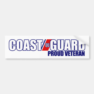 Proud Coast Guard Veteran Bumper Sticker