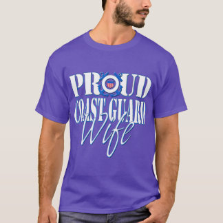 Proud Coast Guard Wife US Military Women T-Shirt