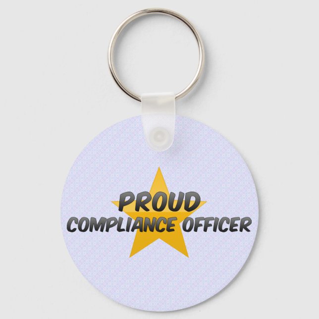 Proud Compliance Officer Keychain (Front)