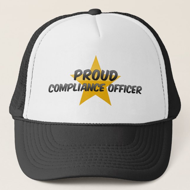 Proud Compliance Officer Trucker Hat (Front)