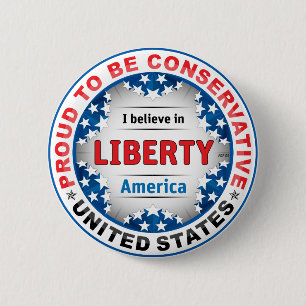 Proud Conservative 2 Inch Round Button
