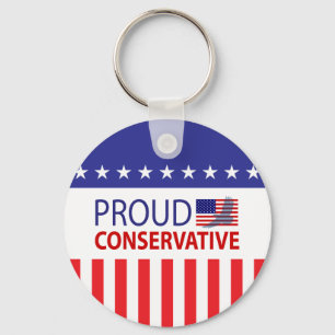 Proud Conservative Keychain