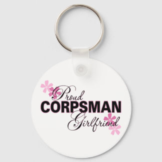 Proud Corpsman Girlfriend Keychain