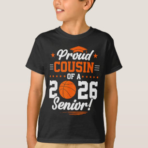 Proud Cousin 2026 Senior Basketball Graphic Art T-Shirt