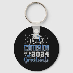 Proud Cousin Of 2024 Graduate Awesome Family Colle Keychain