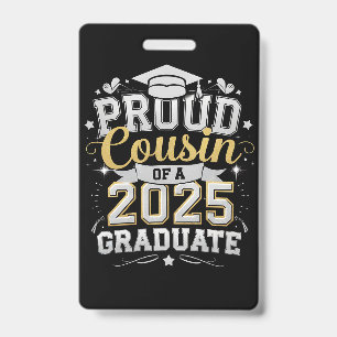 Proud Cousin Of A 2025 Graduate Graduation Badge