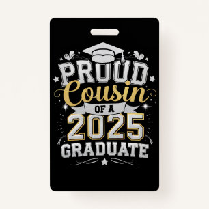 Proud Cousin Of A 2025 Graduate Graduation Badge