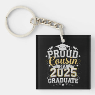 Proud Cousin Of A 2025 Graduate Graduation Keychain