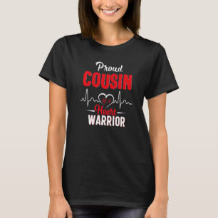 Proud Cousin Of A Heart Warrior Chd Awareness Hear T-Shirt