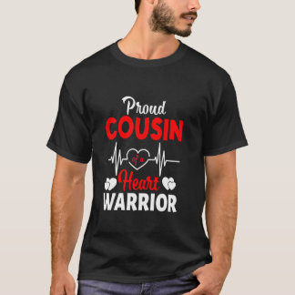 Proud Cousin Of A Heart Warrior CHD Awareness T-Shirt