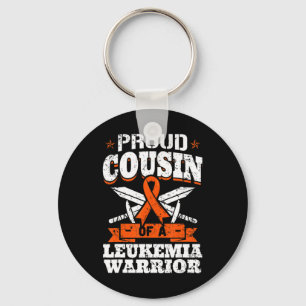 Proud Cousin Of A Leukaemia Warrior Cuz Awareness Keychain