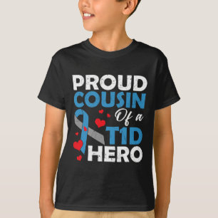 Proud Cousin Of A Type 1 Diabetes Hero Warrior Sup T-Shirt