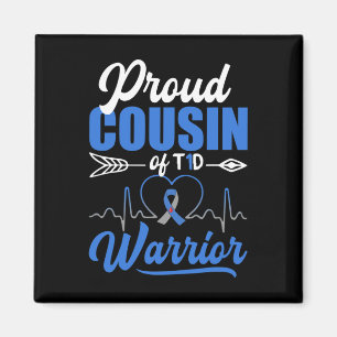 Proud Cousin Of T1d Warrior Diabetes Awareness Blu Magnet